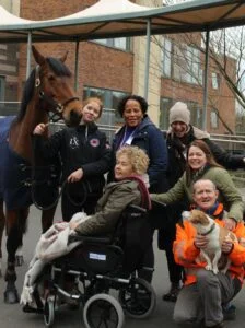BALC Resident with her pet horse