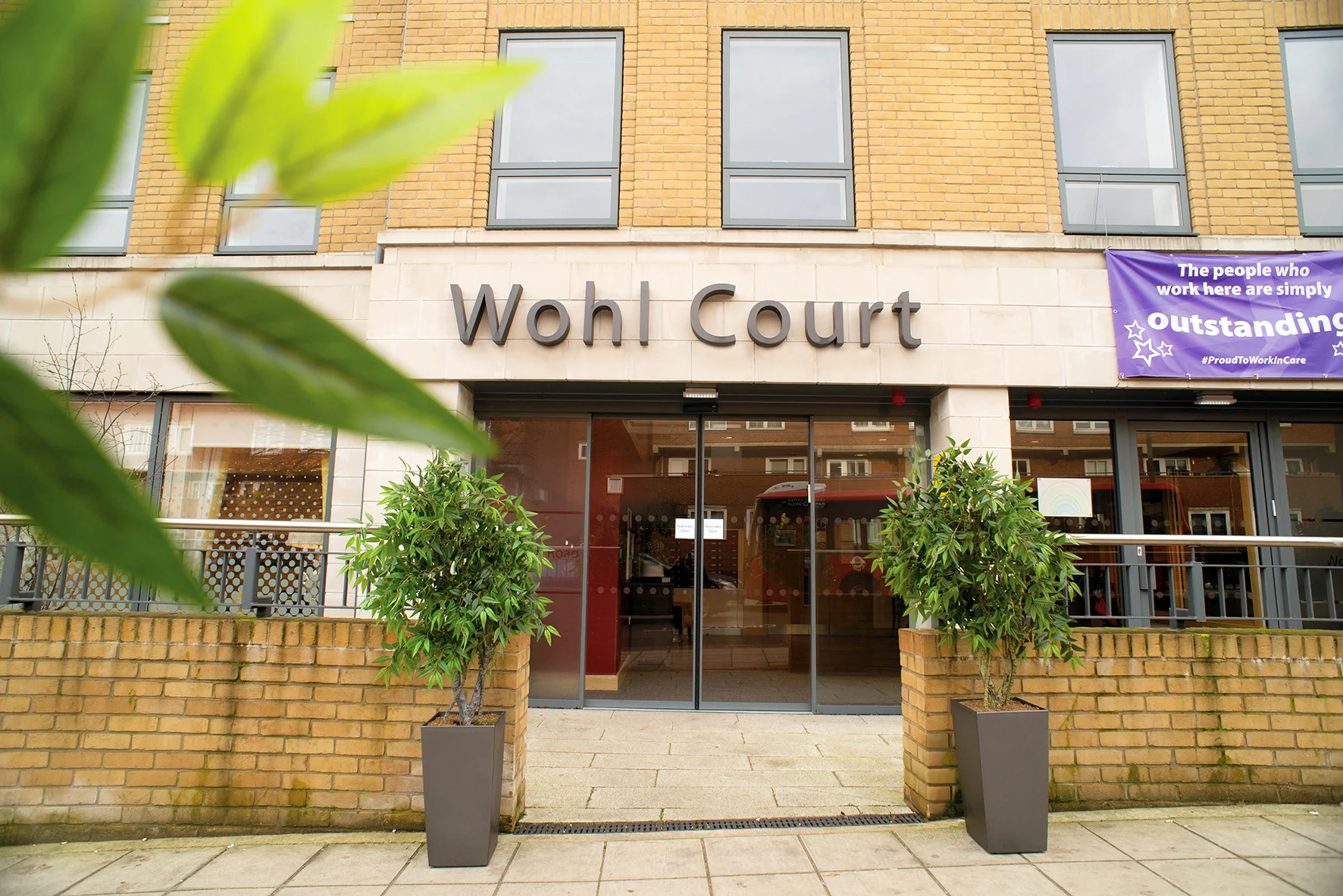 Wohl Court exterior Wohl Court front entrance